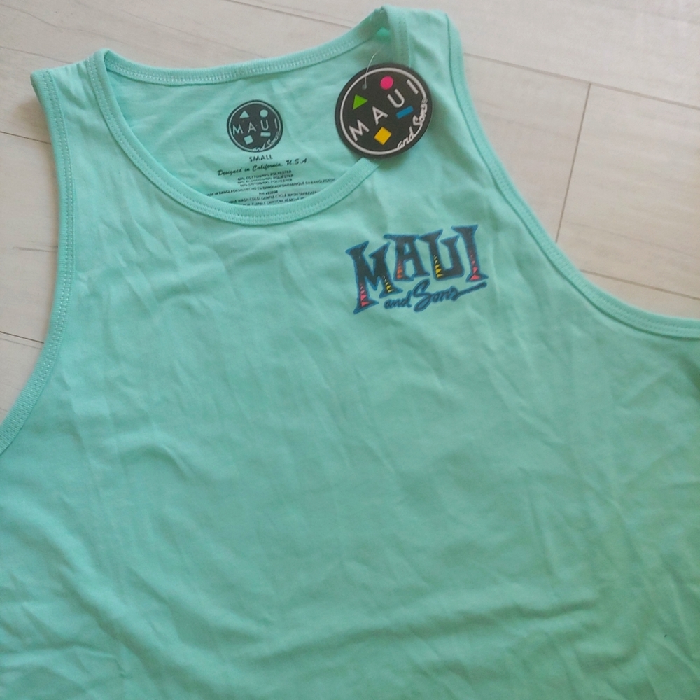 MAUI and Sons NEW World Famous Tank Top Celadon